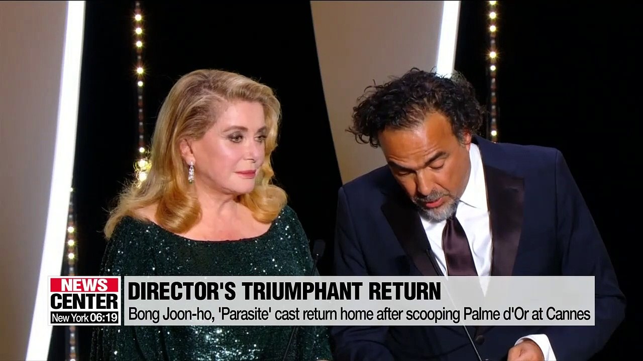 Bong Joon-ho says winning Palme d'Or is like "a big present for 100th year in Korean film history"