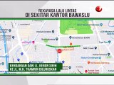 Rekayasa Lalu Lintas di Sekitar Kantor Bawaslu