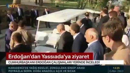 Erdoğan, "Yaslıada" dedi; Oğuz Haksever'in açık kalan mikrofonundan ses geldi: Neresi yaslı be, canına okumuşsun