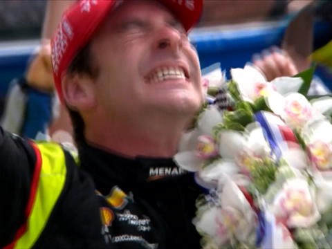 Indycar - Pagenaud célèbre sa victoire