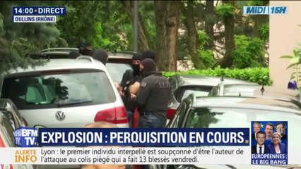 Скачать видео: Colis piégé à Lyon: une perquisition au domicile du principal suspect est en cours