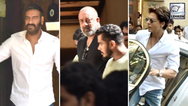 Shah Rukh, Sanjay Dutt और Sunny Deol हुए Veeru Devgn के अंतिम संस्कार में शामिल