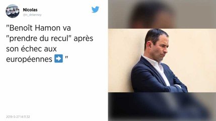 Nettement battu aux européennes, Benoît Hamon disparaît des écrans