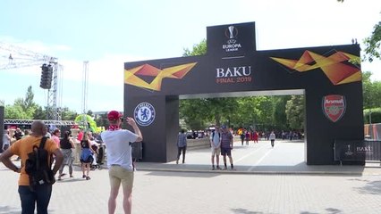 Azerbaycan'da UEFA Avrupa Ligi final maçı coşkusu