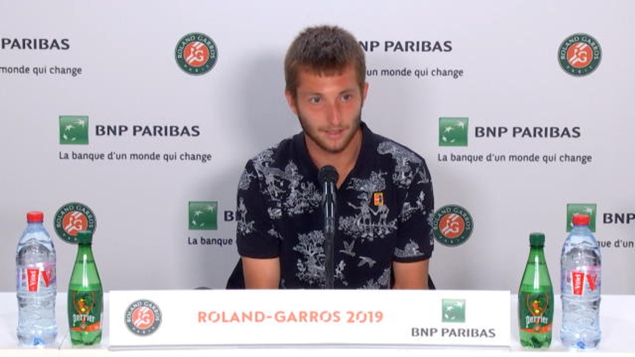 Roland-Garros - Moutet : "Un match assez tendu"