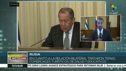 Cancilleres de Rusia y Cuba ofrecen una conferencia de prensa