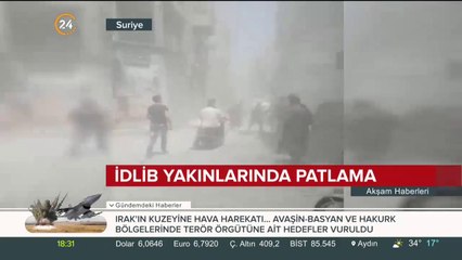 İdlib yakınlarında patlama meydana geldi