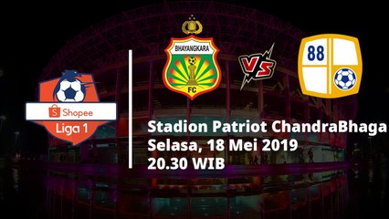 Download Video: Jadwal Pertandingan Liga 1 2019, Bhayangkara FC Berhadapan dengan Barito Putera, Selasa (28/5)