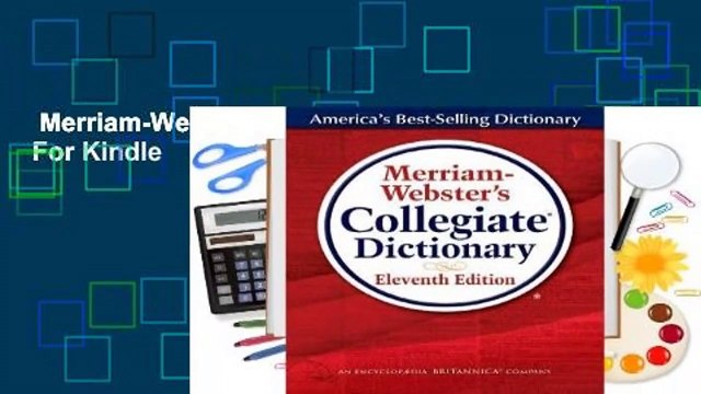 Merriam-Webster's Collegiate Dictionary For Kindle