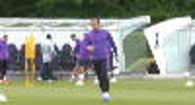 Kane trains ahead of Champions League final