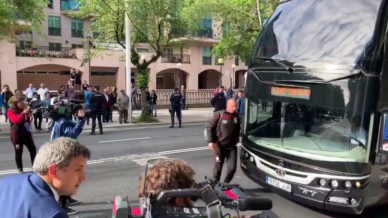 Deportivo-Mallorca: Llegada del Dépor a Riazor