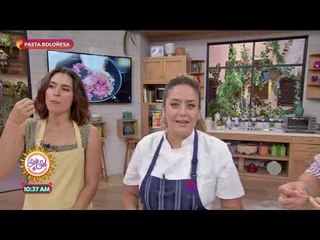 ¡Prepara una tradicional pasta a la boloñesa con la chef Linda Cherem! | Sale el Sol