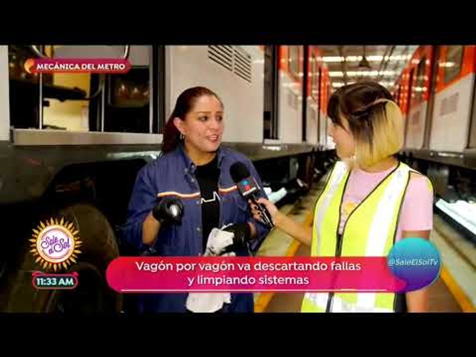 ¡Ana Alicia estuvo en los talleres del Metro de la CDMX! | Sale el Sol