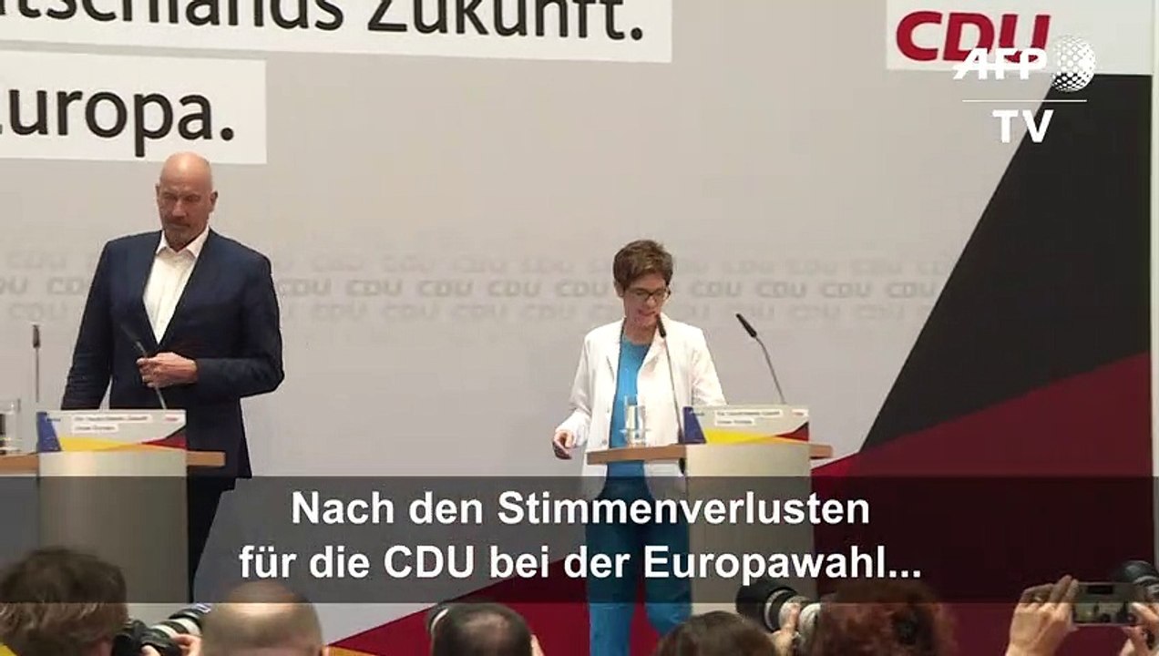 Europawahl: AKK gibt 'Fehler' zu