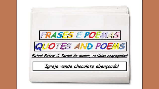 Notícias engraçadas: Igreja vende chocolate abençoado! [Frases e Poemas]