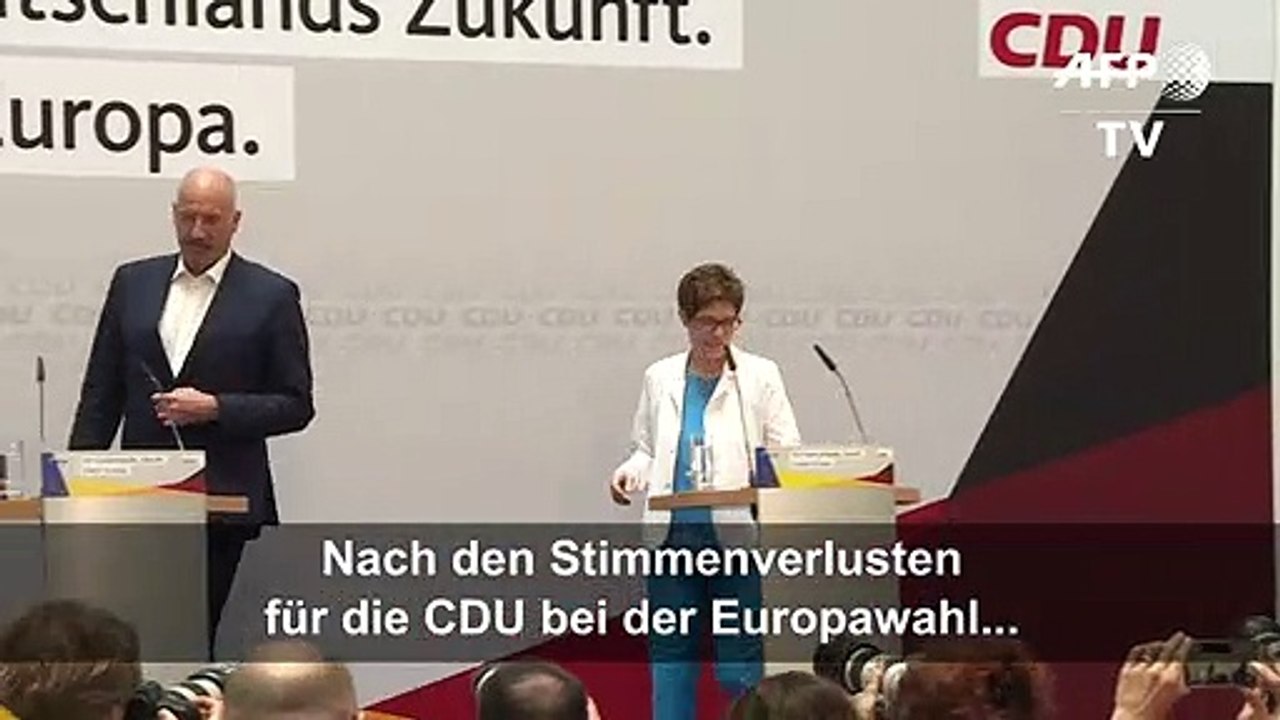 Europawahl: AKK gibt 'Fehler' zu