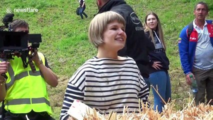 Winner of Cheese Roll race in Gloucestershire, UK says she is retiring