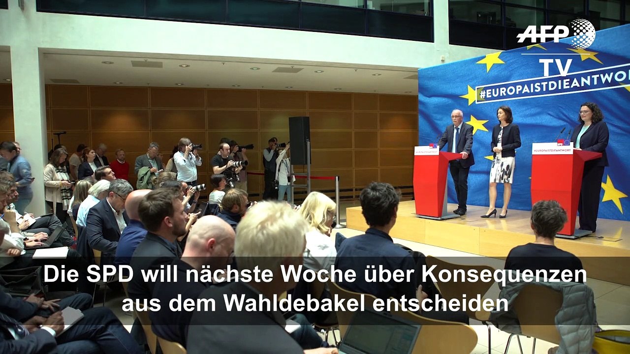 Nahles: Wahlergebnisse sind 'für uns alle eine Zäsur'