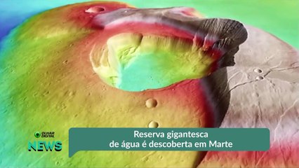 Reserva gigantesca de água é descoberta em Marte