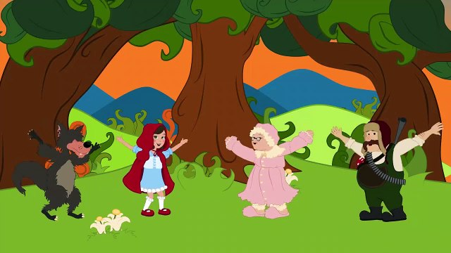 SI tu as d'la joie au coeur frappe des mains avec le Petit Chaperon rouge -Comptines et chansons