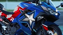 2019 Kawasaki Ninja 250R/400R Fi livery HJC Rpha Captain America | Mich Motorcycle