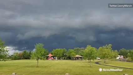 Stormy timelapse swirls in the sky