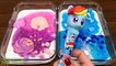Special Series #40 BLUE vs PINK ELSA and UNICORN !! Mixing Random Things into GLOSSY Slime