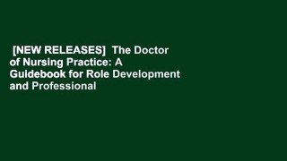 [NEW RELEASES]  The Doctor of Nursing Practice: A Guidebook for Role Development and Professional