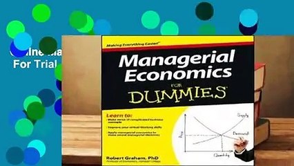 Online Managerial Economics for Dummies  For Trial