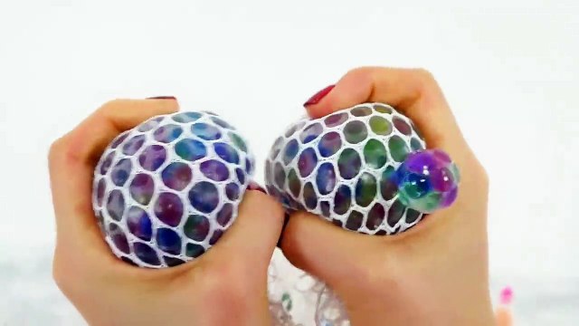 Glitter Pearl Slime Mixing & New Mesh Squishy Slime Ball Pérola Limo Brinquedo Slime | Karla D.