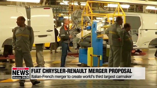Fiat Chrysler proposes merger with Renault, creating world's #3 auto giant