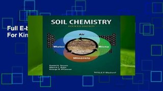 Full E-book  Soil Chemistry  For Kindle