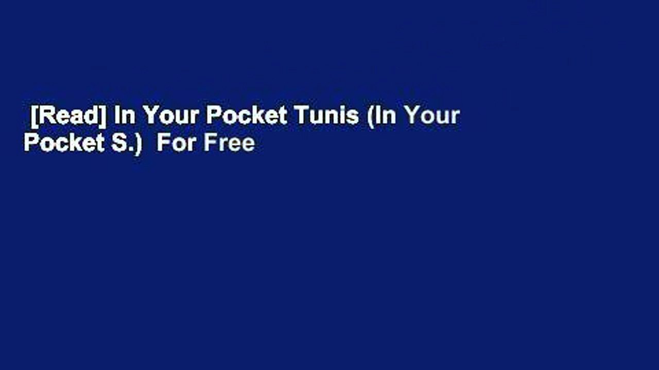 [Read] In Your Pocket Tunis (In Your Pocket S.)  For Free