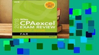Online Wiley Cpaexcel Exam Review 2018 Study Guide: Financial Accounting and Reporting  For Full