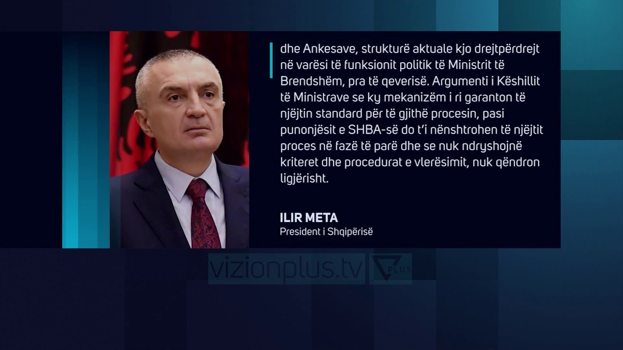 Meta kthen në Kuvend ligjin për vettingun në polici - News, Lajme - Vizion Plus