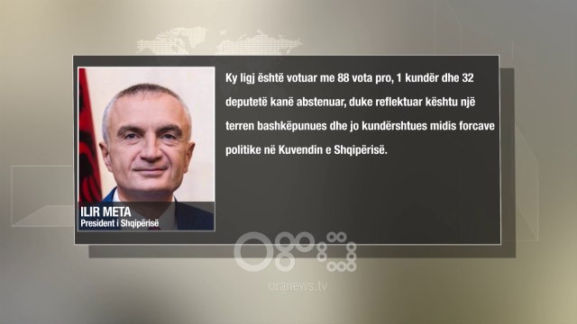 RTV Ora - Meta kthen në Kuvend ligjin për vettingun në polici