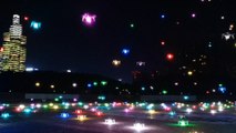 More than 500 drones light up the night sky in southern China