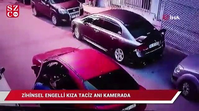 Zihinsel engelli genç kıza cinsel saldırı anı kamerada