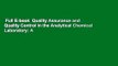 Full E-book  Quality Assurance and Quality Control in the Analytical Chemical Laboratory: A