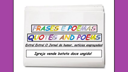 Notícias engraçadas: Igreja vende batata doce ungida! [Frases e Poemas]