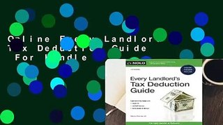 Online Every Landlord's Tax Deduction Guide  For Kindle