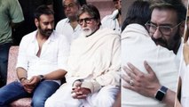Veeru Devgan: Amitabh Bachchan consoles Ajay Devgan; Watch video | FilmiBeat