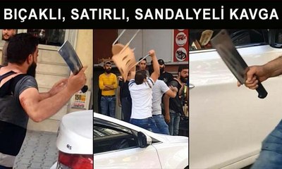 Esenyurt'ta bıçaklı, satırlı, sandalyeli dehşet kamerada