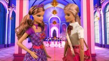 Barbie Pink Bedroom Bath Morning Routine - Princess Doll Dancing Ballerina Play Set