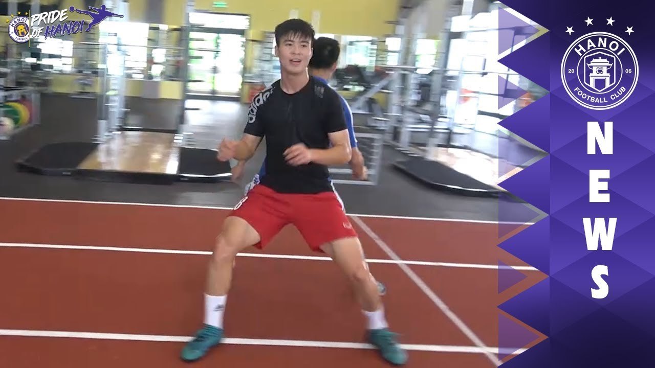 Duy Mạnh chăm chỉ tập luyện, phục hồi thần tốc trước đại chiến HAGL - Hà Nội | HANOI FC
