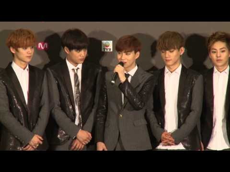 EXO MAMA 2013 Grand Prize Press Conference (KOR/ENG)