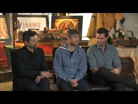 The Hobbit Interview: Martin Freeman, Andy Serkis and Richard Armitage.