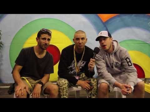 Interview: Bliss N Eso with DJ Izm at the Big Day Out Sydney (2014)