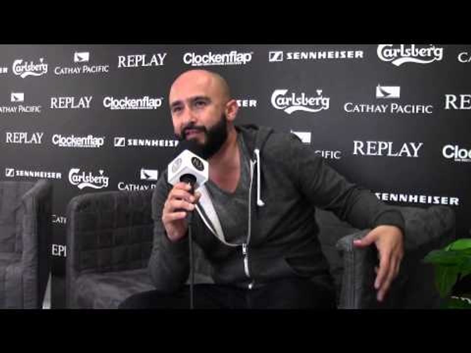 Raul Pacheco from Ozomatli - Interview at Clockenflap Hong Kong