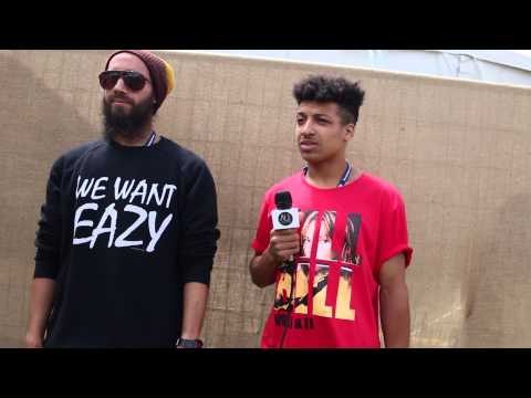 Remi backstage interview at Falls Festival (Lorne, Victoria 2014)